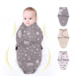 Baby Swaddle 3-6 Months Sleep Sack Wrap (Pack of 3)
